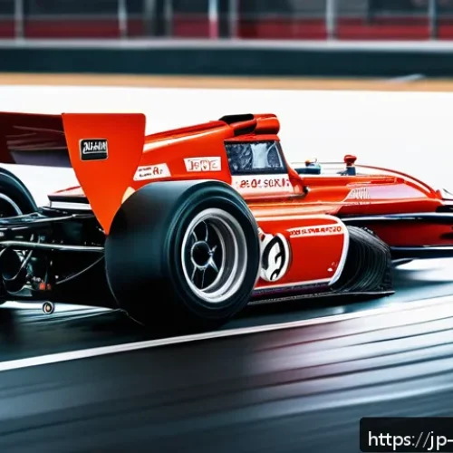 미니카 국제 레이싱 규정 - A detailed close-up of a sleek mini racing car on a polished indoor track, showcasing precisely meas...