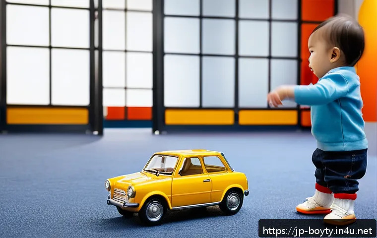 미니카의 기계적 안정성 - A detailed close-up of a high-quality miniature car made of durable metal, showcasing its sturdy con...